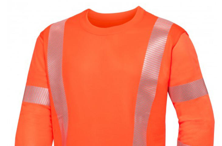 Berufsbekleidung Warnschutz Sweatshirt in highvis orange